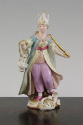 A Meissen figure emblematic of