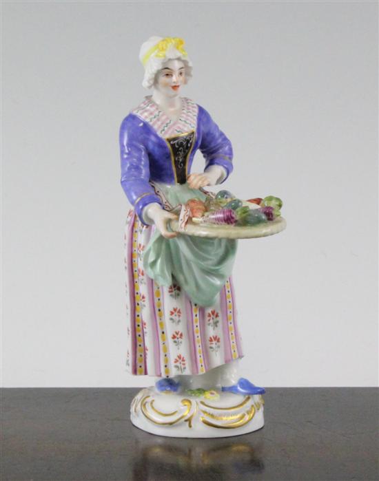 A Meissen figure of a vegetable