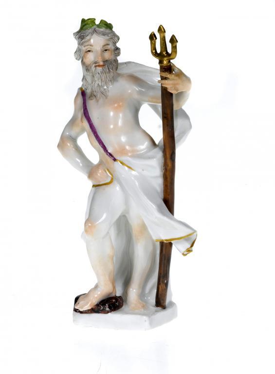 A MEISSEN FIGURE OF NEPTUNE in