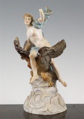 A Meissen group of Ganymede an
