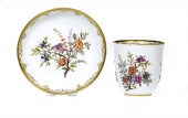 A MEISSEN HAUSMALEREI BEAKER A