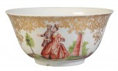 A MEISSEN HAUSMALERI BOWL blue