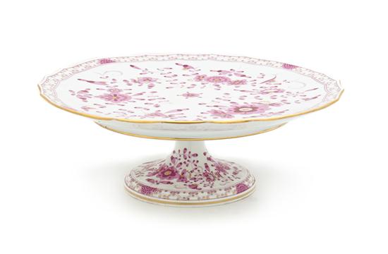 A Meissen Oriental Rose Cake