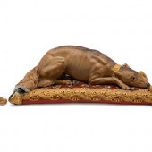 A Meissen Parcel Gilt Porcelai
