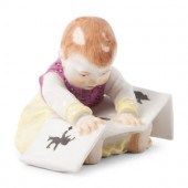 A Meissen Porcelain Baby Readi