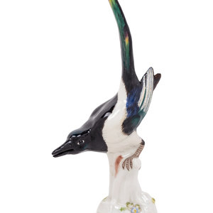 A Meissen Porcelain Bird Figure