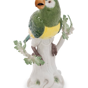 A Meissen Porcelain Bird Figure