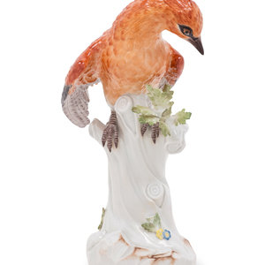 A Meissen Porcelain Bird Figure