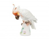A MEISSEN PORCELAIN COCKATOO F