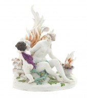 A Meissen Porcelain Figural Gr