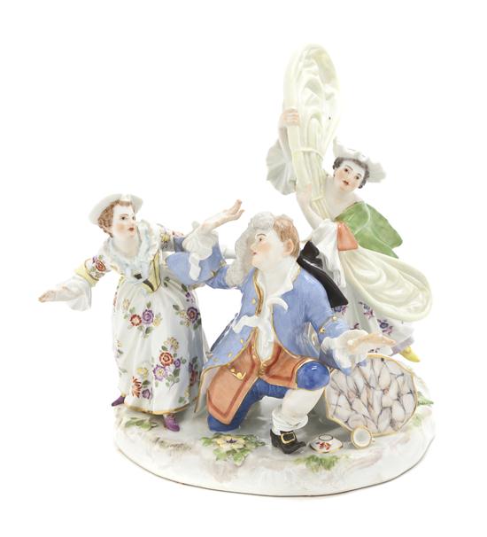 A Meissen Porcelain Figural Group