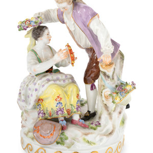 A Meissen Porcelain Figural Group