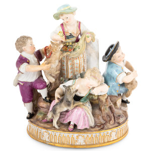 A Meissen Porcelain Figural Group