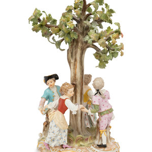 A Meissen Porcelain Figural Group
