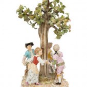 A Meissen Porcelain Figural Gr