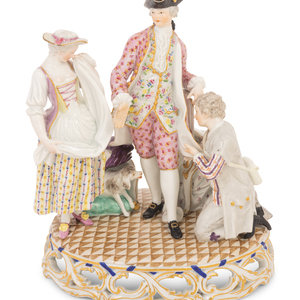 A Meissen Porcelain Figural Group