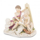 A Meissen Porcelain Figural Gr