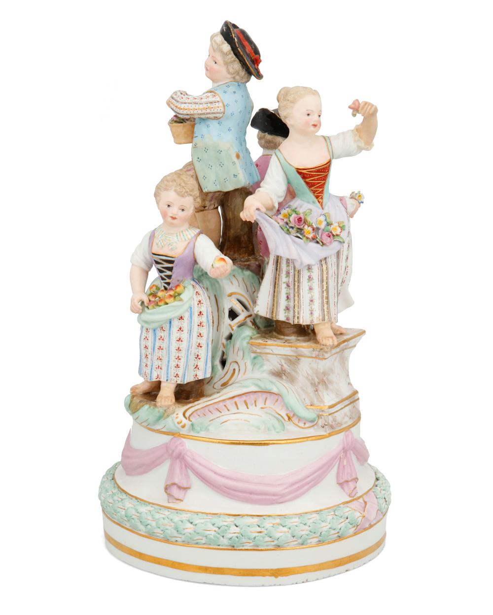 A MEISSEN PORCELAIN FIGURAL