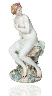 A MEISSEN PORCELAIN FIGURE OF