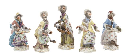 *A Meissen Porcelain Five-Piece