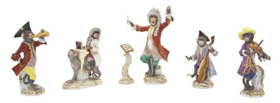 *A Meissen Porcelain Six Piece