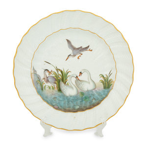 A Meissen Porcelain "Swan