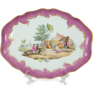 A Meissen Porcelain Tray 20TH