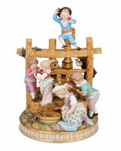 A MEISSEN "THE WINE PRESSERS"