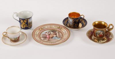 A Meissen topographical cabinet cup