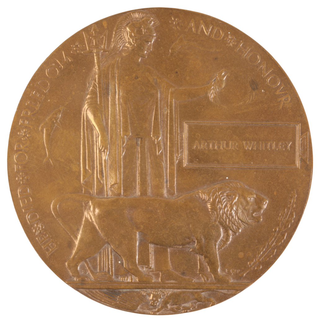 A MEMORIAL PLAQUE TO ARTHUR WHITLEY