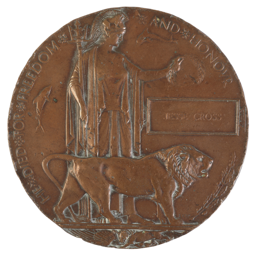 A MEMORIAL PLAQUE TO JESSE CROSS