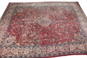 A MESHAD CARPET woven in blue