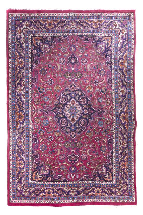 A Meshad Wool Rug circa 1970 having