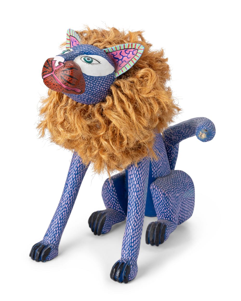 A MEXICAN ALEBRIJE LION FIGUREA