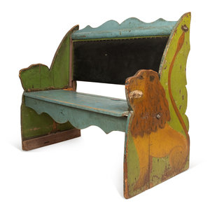A Mexican Carousel Bench Early 20th