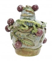 A Mexican Ceramic Urn Macario