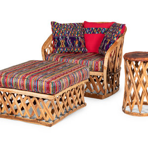 A Mexican Equipale Lounge Chair,