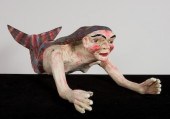 A Mexican Polychromed Figure o