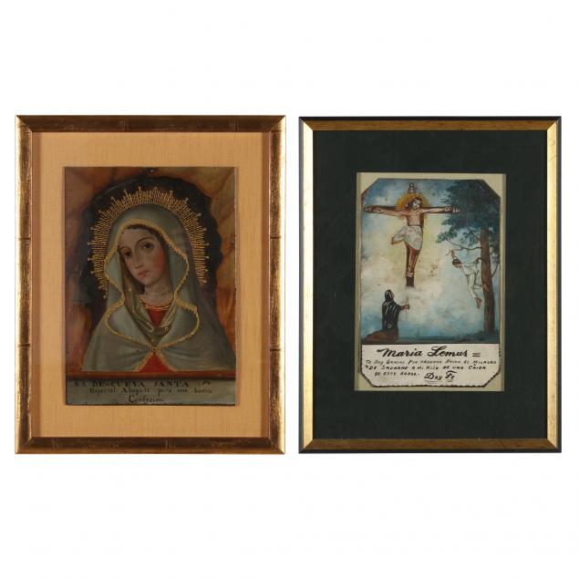 A MEXICAN RETABLO AND EX-VOTO The