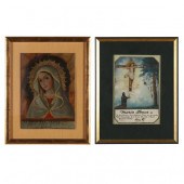 A MEXICAN RETABLO AND EX-VOTO