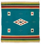 A MEXICAN SERAPE CARD TABLE CO