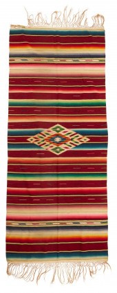 A MEXICAN SERAPE TEXTILEA Mexi