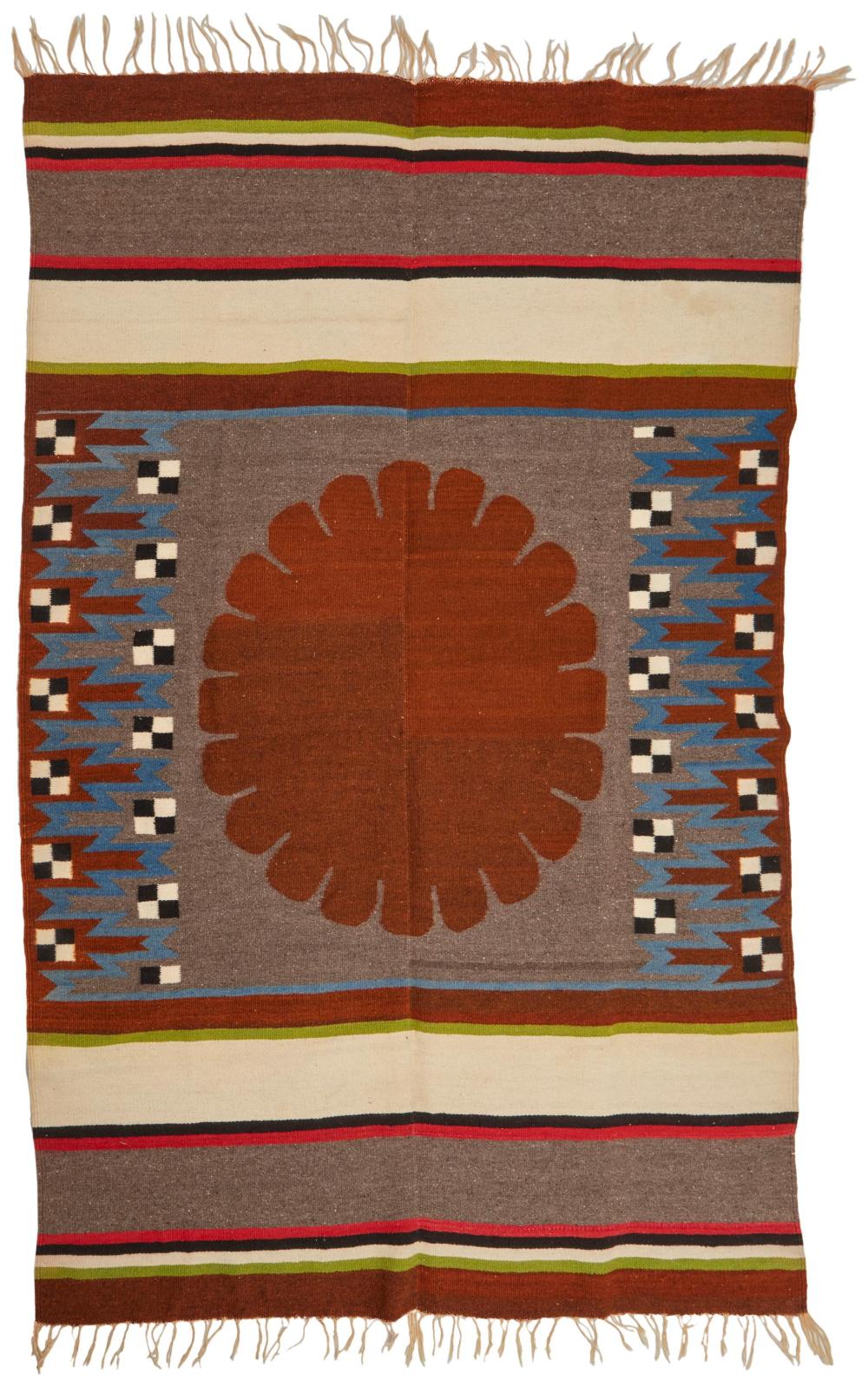 A MEXICAN SERAPE TEXTILEA Mexican