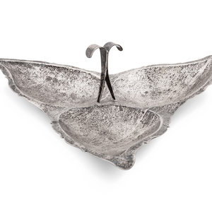 A Mexican Silver Tray Plateria