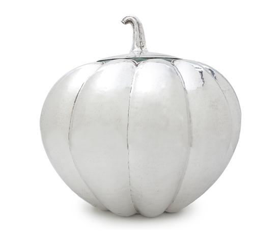 A Mexican Silverplate Lidded Vessel
