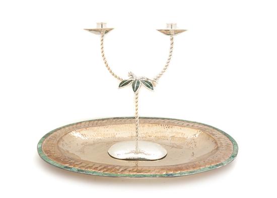 A Mexican Silverplate Serving