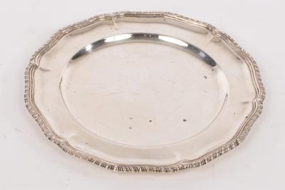 A Mexican sterling silver plate,