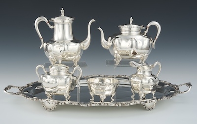 A Mexican Sterling Silver Tea