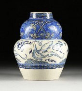 A MEXICAN TALAVERA BLUE AND WH