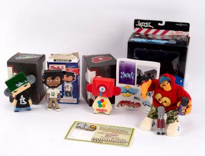 A Mezco Toyz 'Fat Cap' graffiti